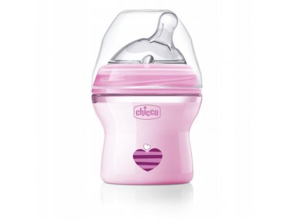 CHICCO Láhev kojenecká Natural Feeling 150 ml 0m+, dívka