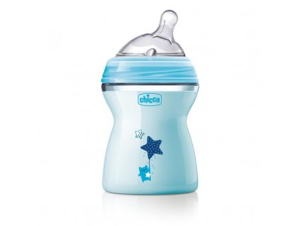 CHICCO Láhev kojenecká Natural Feeling 250 ml, chlapec 2m+