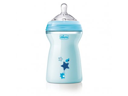 CHICCO Láhev kojenecká Natural Feeling 330 ml, chlapec 6m+