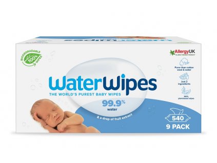 WATERWIPES Vlhčené ubrousky 60 ks  9x