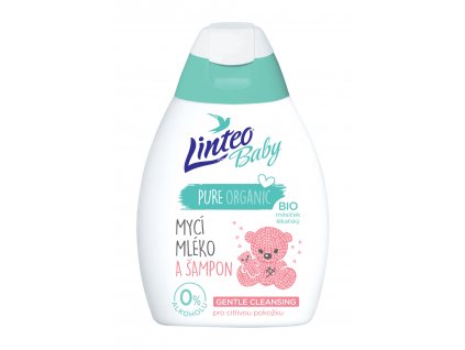 1032 Linteo Baby Mycí mléko a šampon 250 mlN