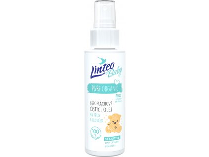 1066 Linteo Baby Bezoplachový olej na tělo a zadeček 100 ml vizualizace front