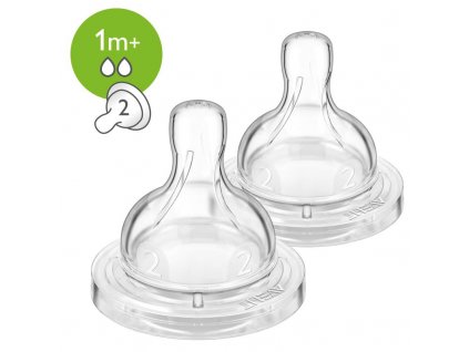 Philips AVENT Dudlík Anti-colic/Classic+ 2 pomalý průtok 1m+, 2 ks