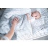 MOTHERHOOD Povlečení bavlněné mušelínové do postýlky Pro-Washed Grey Classics 2-dílné