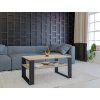 106418 4 konferencni stolek modern 1p dub sonoma cerna