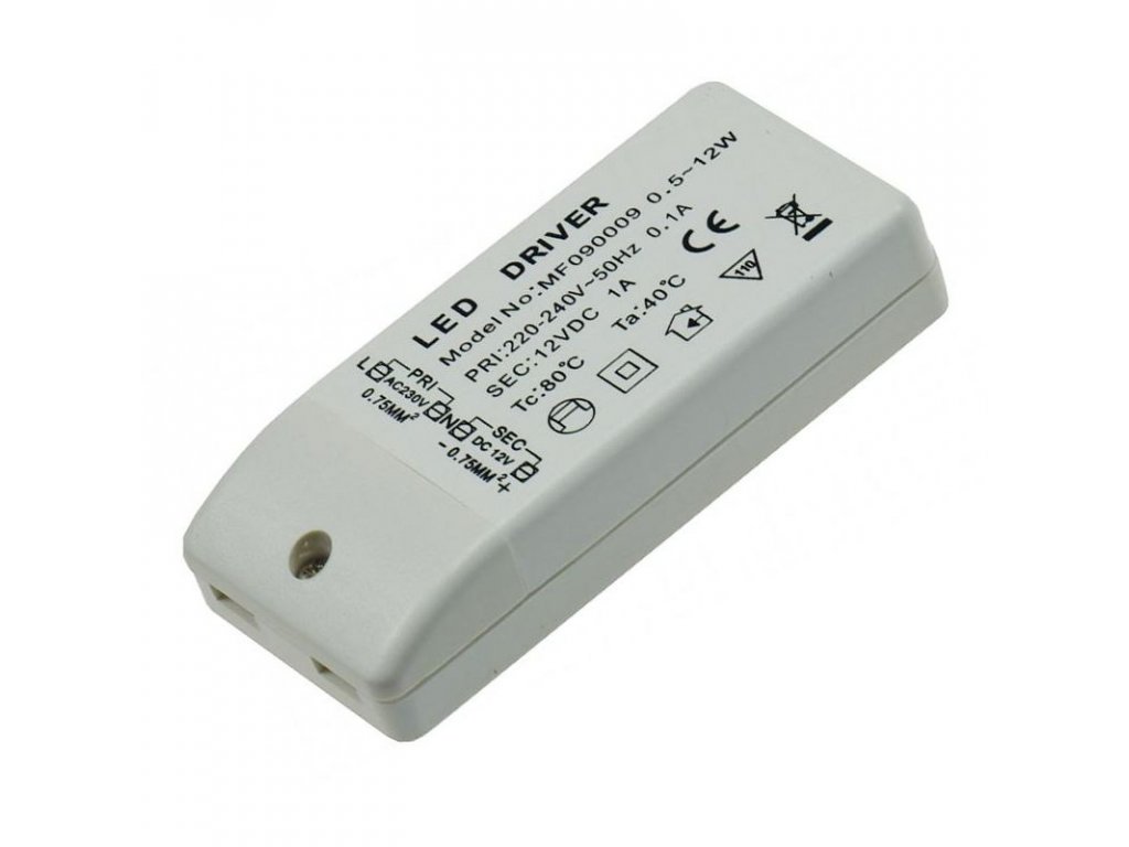 elektronischer LED-Trafo 1-80W 230V~ auf 12V=, Trafos / Netzteile /  Treiber, Zubehör