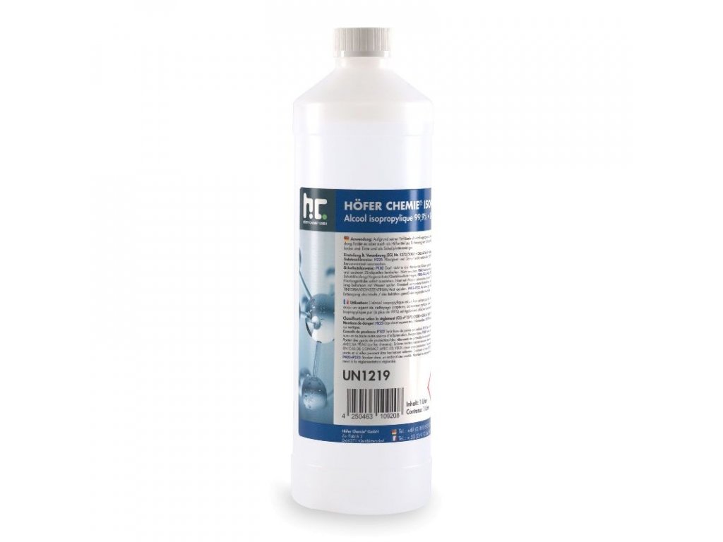 Höfer Chemie® Isopropanol 99,9% IPA Reinigungsalkohol 1000ml - MüKRA  electronic Vertriebs GmbH