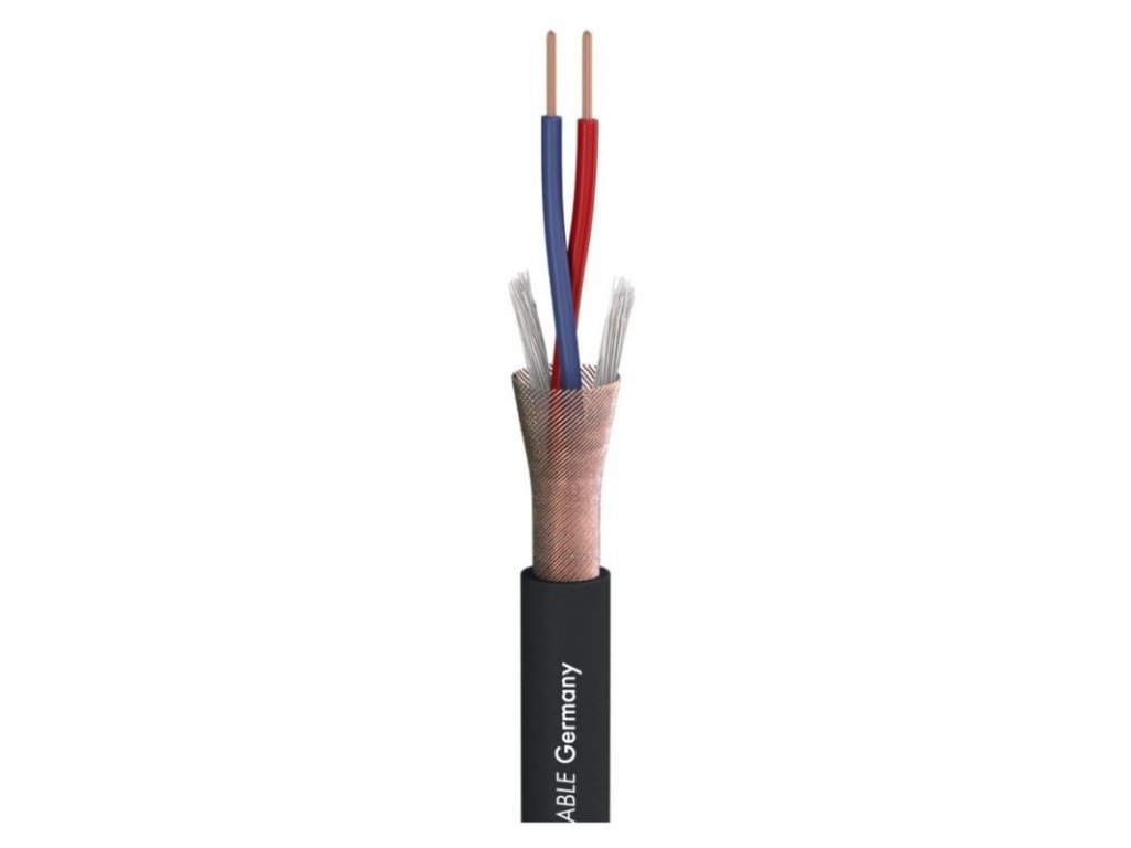 STAGE22HighFlex/sw Mikrofonkabel 2x0,22mm² OFC schwarz Meterware