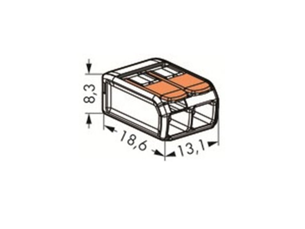 WAGO 221-412 2-polig 0,2-4mm² Verbindungsklemme - MüKRA electronic  Vertriebs GmbH