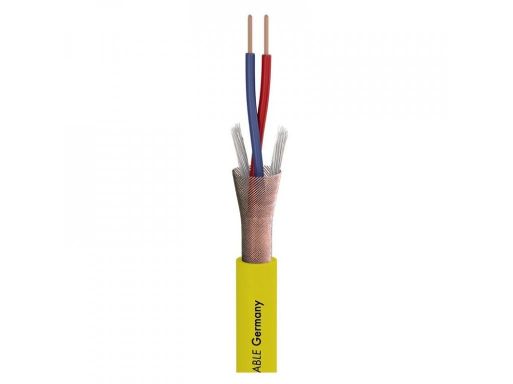 STAGE22HighFlex/ge Mikrofonkabel 2x0,22mm² OFC gelb Meterware