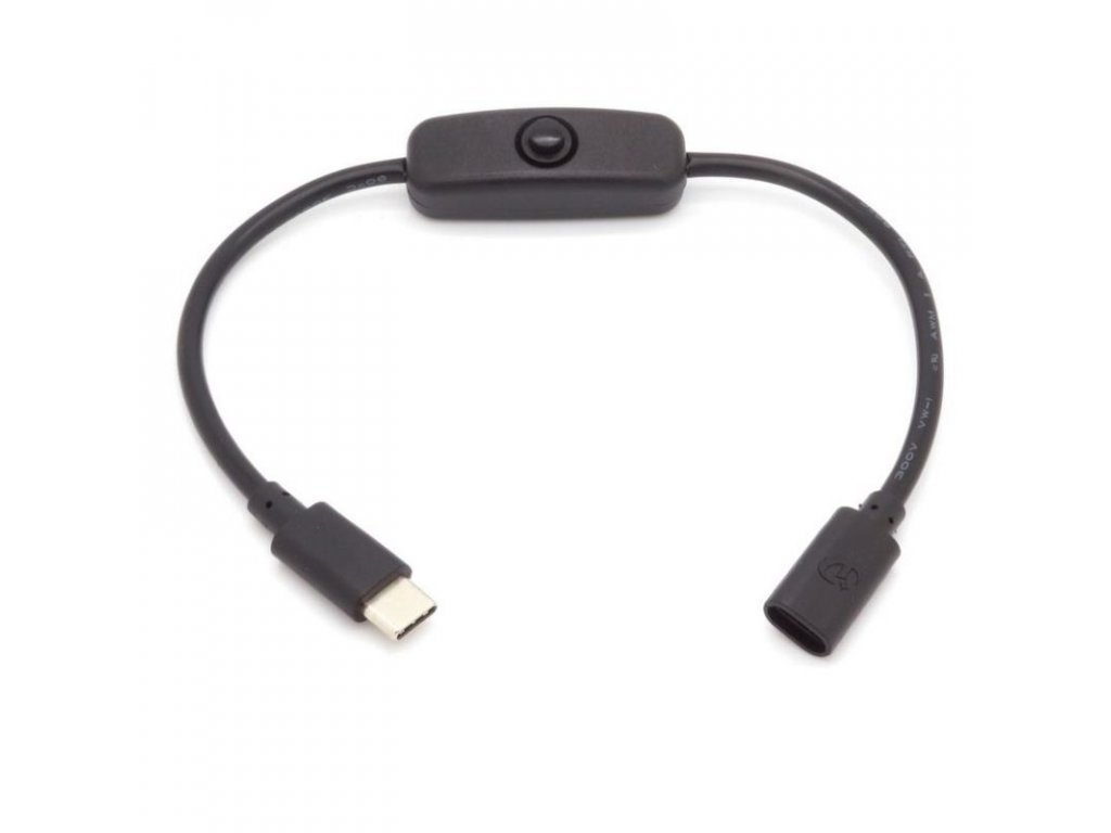 USB DC-Kabel mit Schalter 1m schwarz USB2.0DC-AB-MS/100 - MüKRA