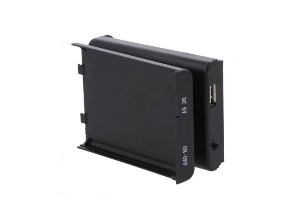 Batteriehalter geschlossen für 4x AA mit Halter BH-AA4-USB - MüKRA  electronic Vertriebs GmbH