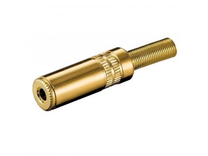 Goobay® Klinkenkupplung 3,5mm Metall stereo KLK44Gold