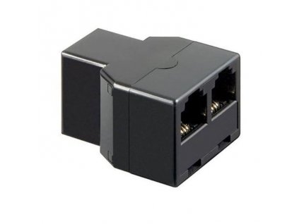 Modularadapter-6 ISDN T-Adapter 1x RJ11/14 > 2x RJ11/14-Buchse (6P4C)