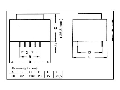 TRAFO1X12V1,6VAPR