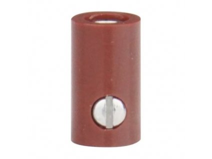 Minikupplung,br Schraubanschluss für Minibananenstecker braun