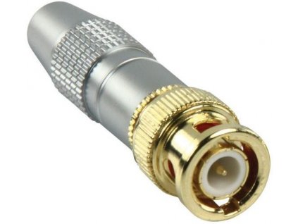 UG88Gold BNC-Stecker gold geschirmt max. Kabeldurchmesser 7mm