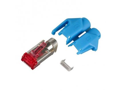 HRS Cat.6 Hirose RJ45 Steckerset 250MHz 6,6mm blau HRS-CAT6BL