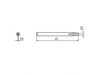 Weller® 4SPI15211-1 Lötspitze Meißelform 2mm für SPI16
