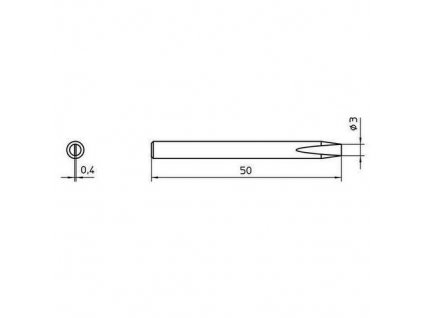 Weller® 4SPI26201-1 Lötspitze Meißelform 3mm für SPI27