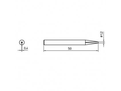 Weller® 4SPI26206-1 Lötspitze Meißelform 1,2mm für SPI27