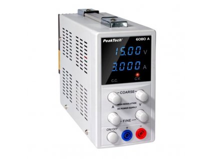 PeakTech® 6080A Hochauflösendes digital Labornetzgerät 0-15VDC 0-3ADC