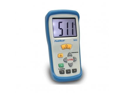 PeakTech® 5110 Digital-Thermometer ~ 1 CH ~ Typ-K ~ -50... +1300°C ~ mit °C/°F/ K Anzeige