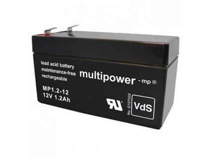 Multipower Bleigelakku 12V 1,2Ah MP12A1,2