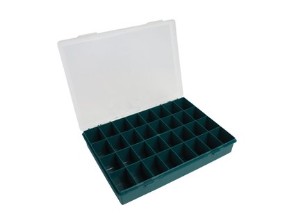 LEERBOXA32 Plastikleerbox mit 32 Fächern 330x250x54mm