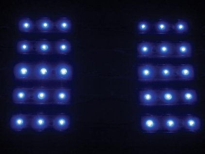 LED-Kette10blau LED-Module 12V 140cm IP44 A+