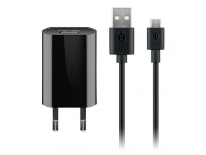 Goobay® USB Netzteil 100-240V 5V/1A schwarz NG-USB1000Euro