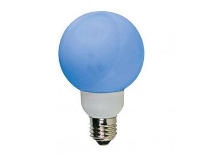 LED-Globe E27Bl LED-Lampe E27 230VAC 20-LEDs blau "A"