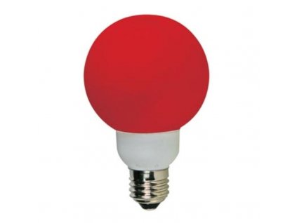 LED-Globe E27Rt LED-Lampe E27 230VAC 20-LEDs rot "A"