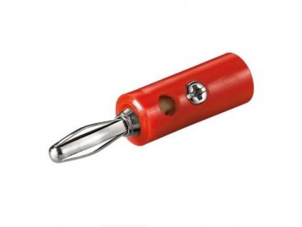 BSL-rot Bananen-Stecker Schraubanschluss Ø 4mm rot