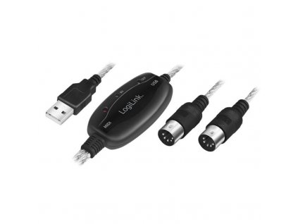 CK-USB-A/Midi LogiLink® Adapter USB zu Midi In-Out