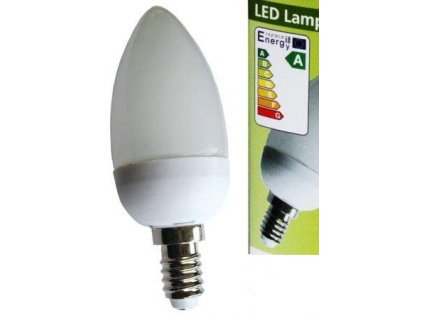 LED-E14Ke/2W/115ww LED-Kerzenlampe 24 LED´s "A" weiss