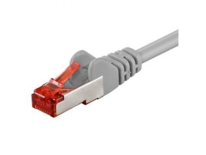 CAT6 Netzwerkkabel 0,5m S/FTP 2xRJ45 PIMF geschirmt grau CK-CAT6/0,5