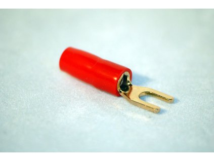 PT-1903RT Gabel-Kabelschuh für Kabel 6mm² M4 rot