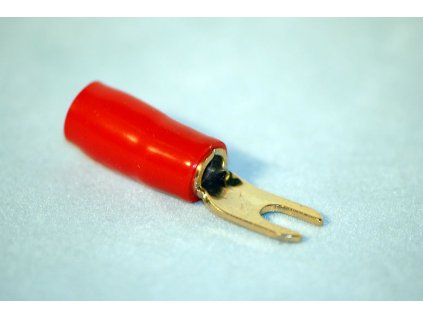 PT-1904RT Gabel-Kabelschuh für Kabel 10mm² M4 rot