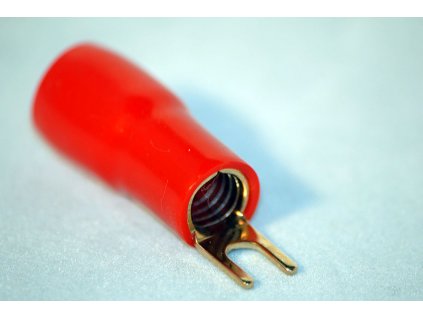 PT-1905RT Gabel-Kabelschuh für Kabel 20mm² M4 rot