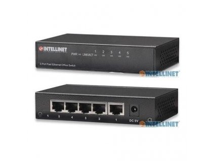 Intellinet 5-Port Fast Ethernet Office Switch Metall FES-5100