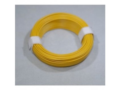 Draht1x0,14ge/10 Kupferschaltdraht 0,14mm² gelb 10m-Ring