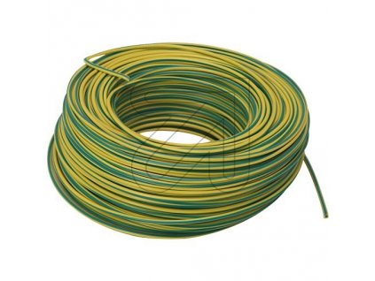 H07V-K/1,5gr/gelb PVC-Schaltlitze 1,5mm² gelb-grün Meterware