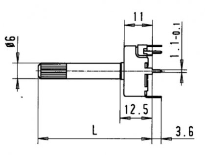 Draht-Trimmpotentiometer Metallgehäuse Form S 115Q7, 500R