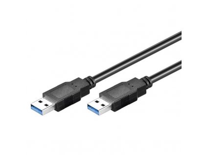 USB3.0 SuperSpeed Kabel A-A Stecker 1,8m schwarz USB3.0-AA-1,8