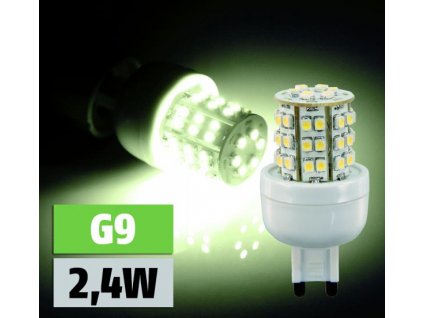 LED-G948ww/200lm G9 2,4W A 48x SMD LED-Stecksockellampe w-weiß