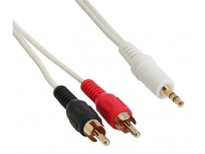 MMK352-7,5WS/Gold St-St 2x Cinch an 3,5mm Klinke Kabel 7,5m