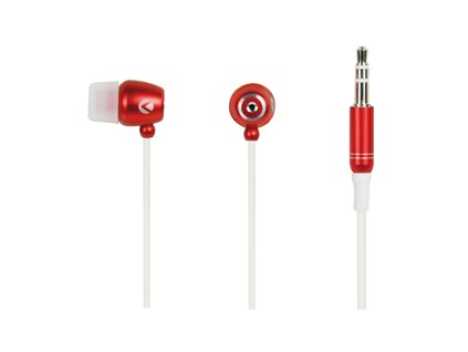 KNG-2140 Ohrhörer 102dB In-ear weiches Silikon rot