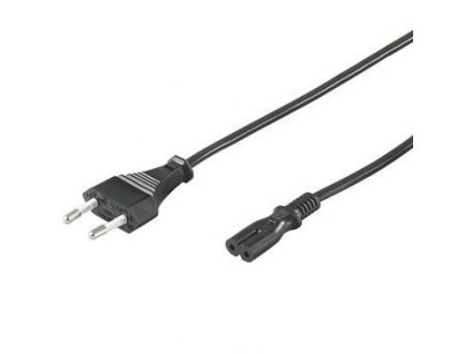 NK0500SW Euro-Netzkabel 5m schwarz Eurostecker>Doppelbuchse