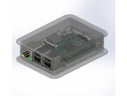 Raspberry-Geh-B+tr Gehäuse für Raspberry Pi B+ / Pi 2B transparent